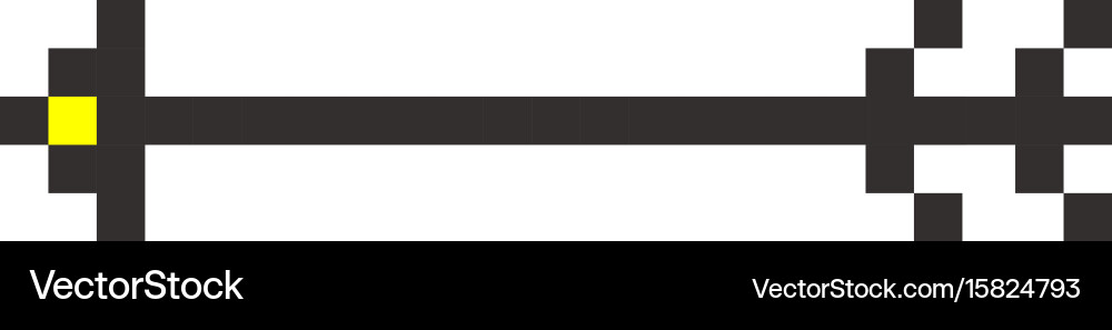 Pixel arrow pointer icon link marker vector image
