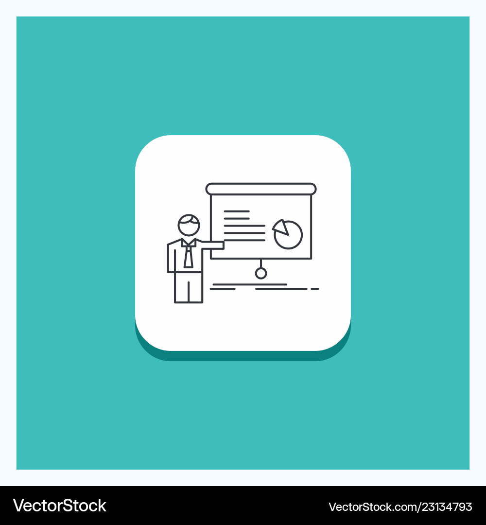 Round button for graph meeting presentation Round button for graph meeting presentation Vector Image
