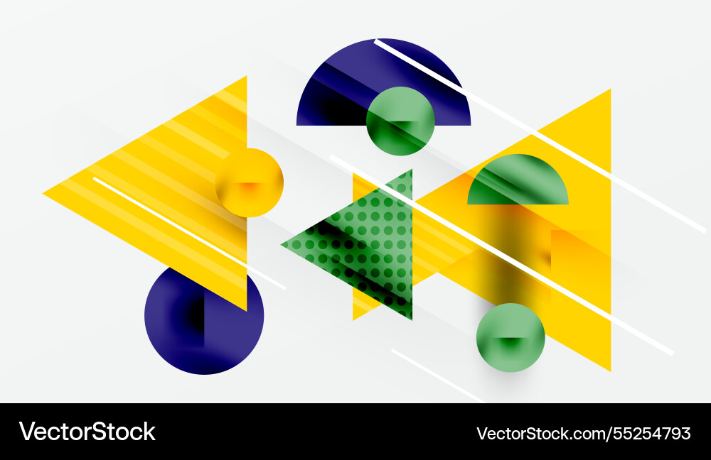 Sleek abstract background - layered triangles Vector Image