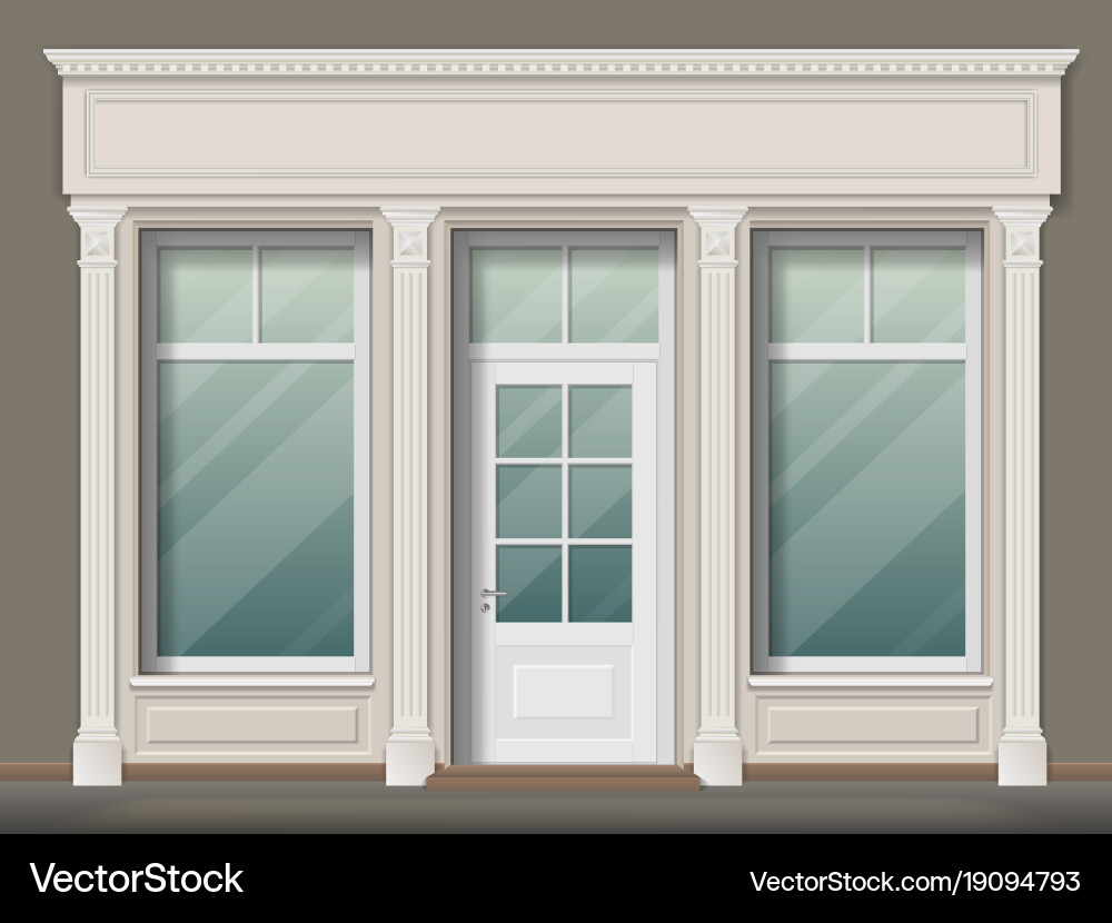 Storefront with Columns vector image