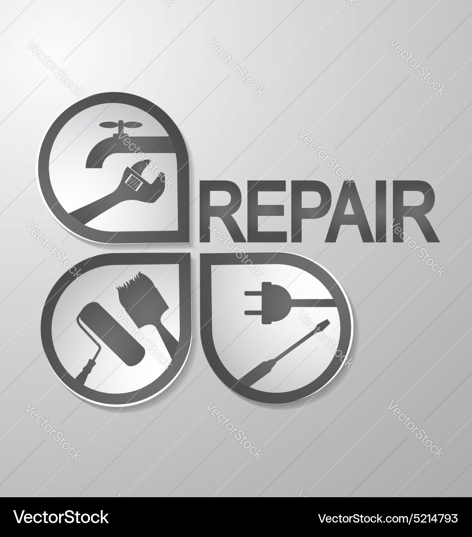 Symbol for repair Royalty Free Vector Image - VectorStock