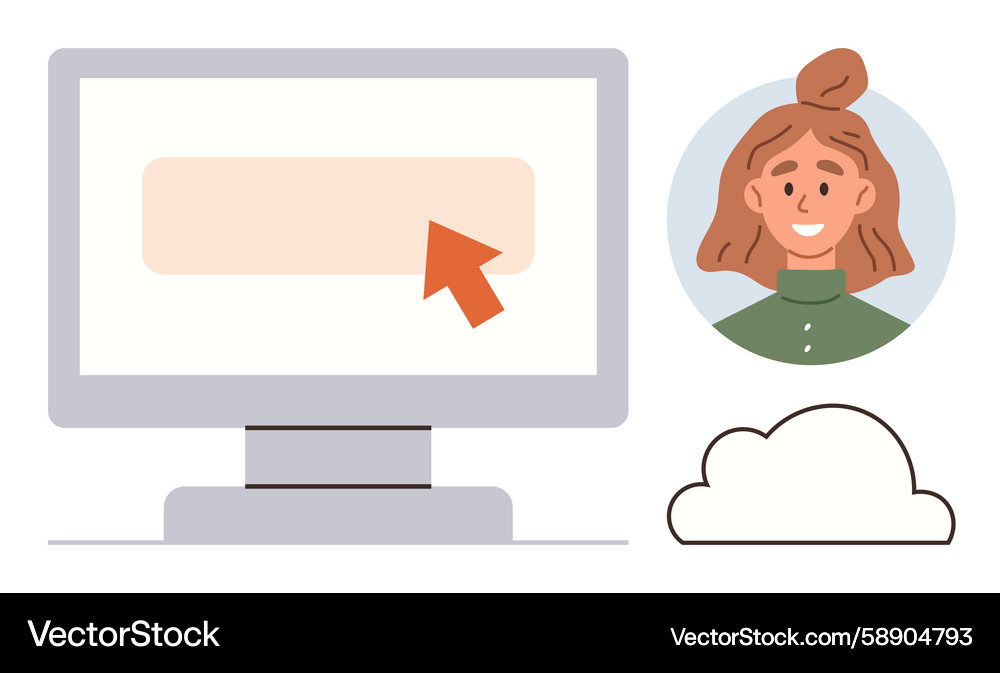 User Profile Interaction Vector Image