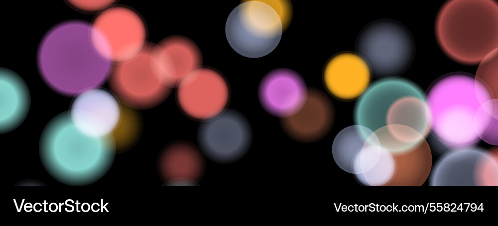 Abstract color shining bokeh isolated Abstract color shining bokeh isolated Vector Image