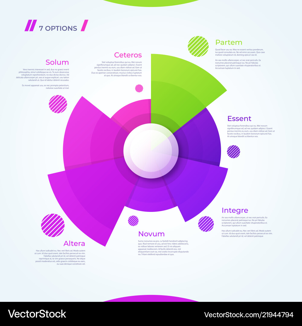 Circle chart design template for creating Circle chart design template for creating vector image