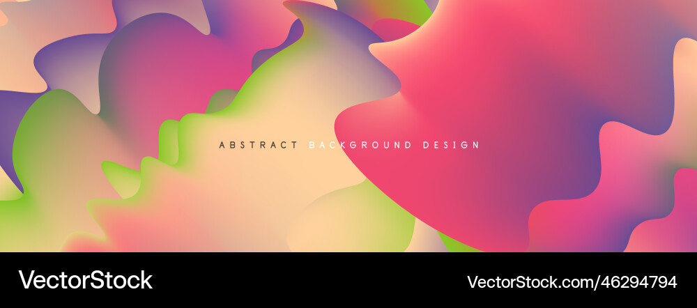 Dynamic liquid waves abstract background Vector Image