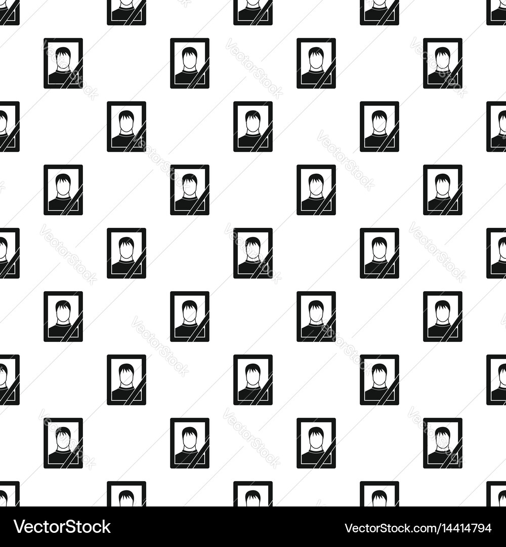 Memory portrait pattern Vector Image