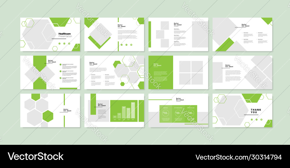 Minimal slides presentation background template Vector Image