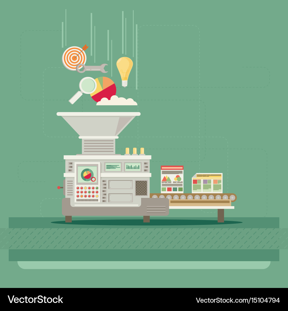 Process of creating site coding vector image