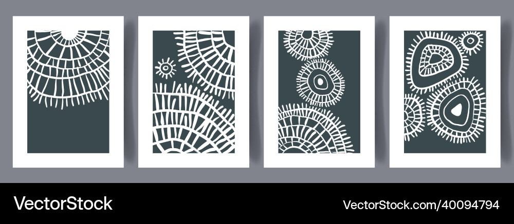 Scandinavian abstract print set Scandinavian abstract print set vector image