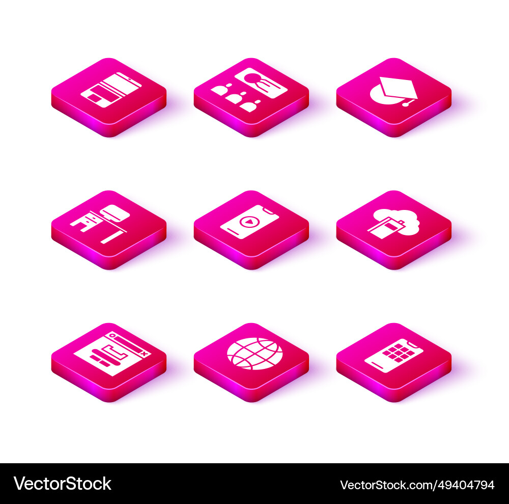Set browser window social network computer Set browser window social network computer vector image