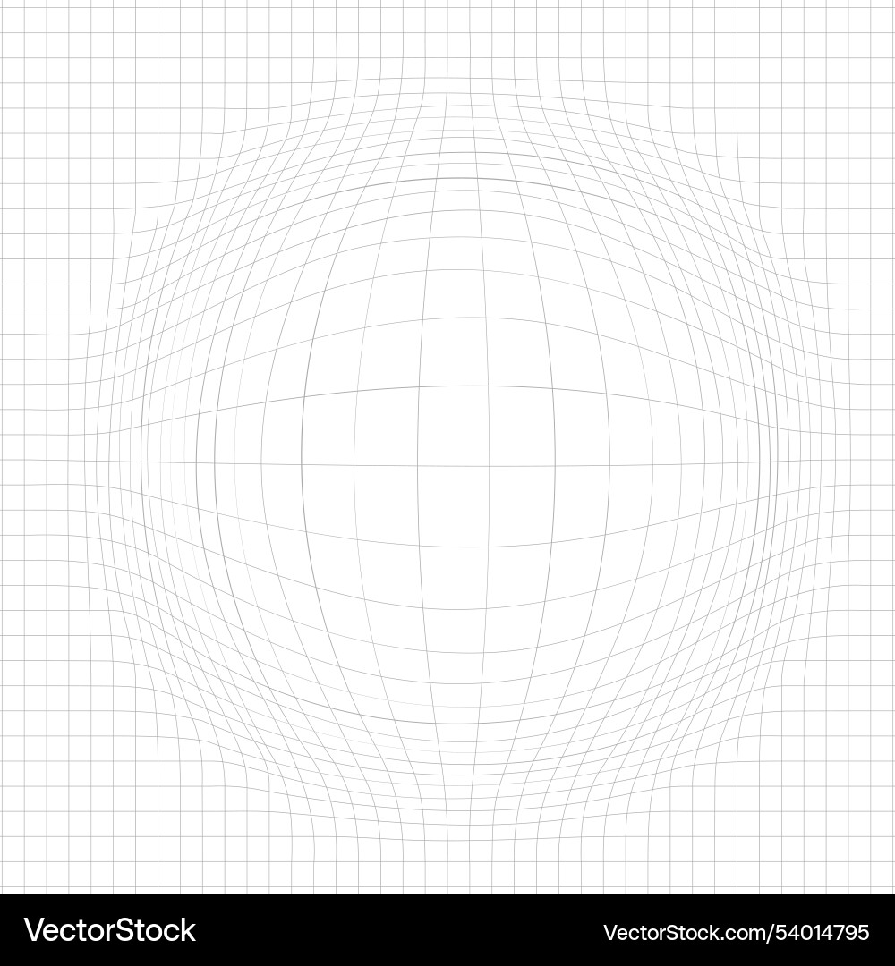 Abstract spherical grid line pattern geometric vector image