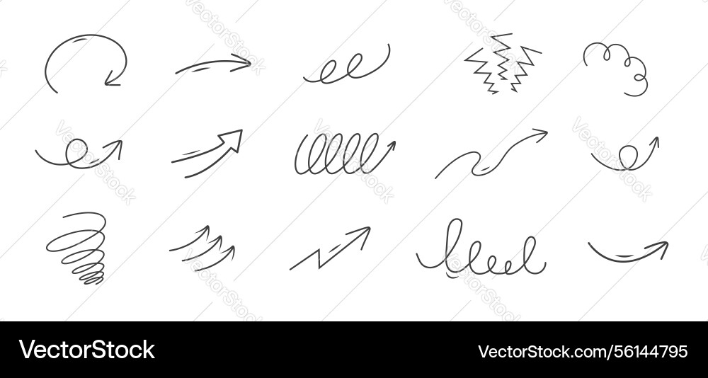 Anime emotion effect set line movement element Anime emotion effect set line movement element vector image