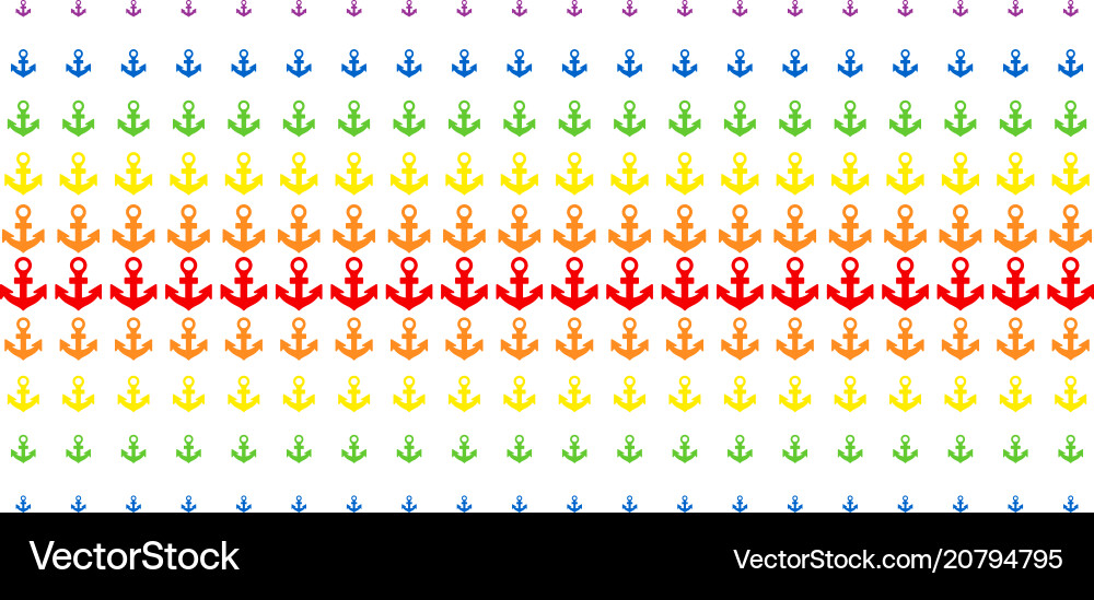 Ankerform Rasterspektrum Array vektorbild