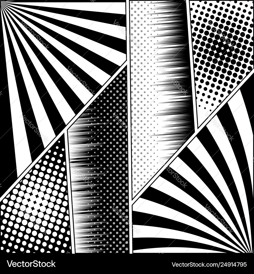 Comic abstract composition Royalty Free Vector Image