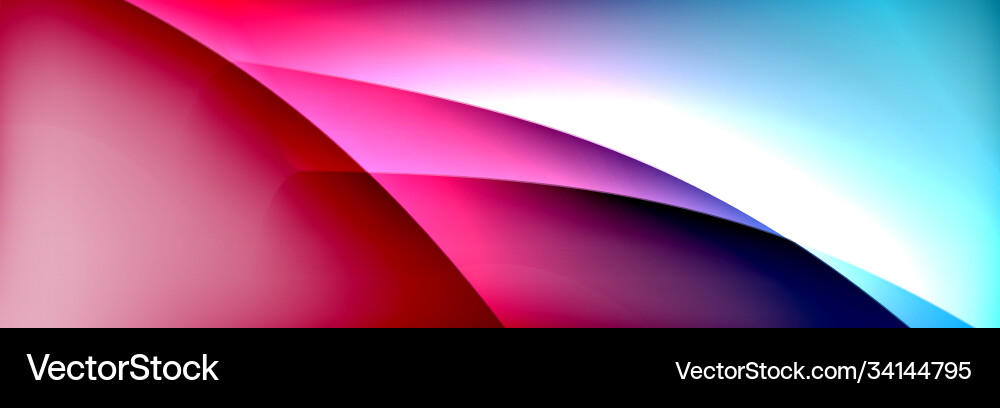 Fluid gradient neon color waves abstract Fluid gradient neon color waves abstract Vector Image