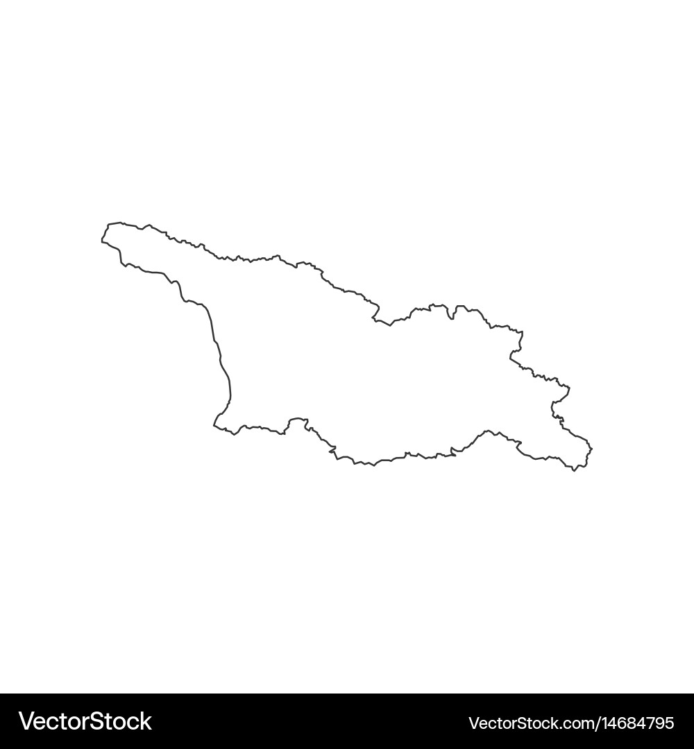 Georgia Map Silhouette Vector Image