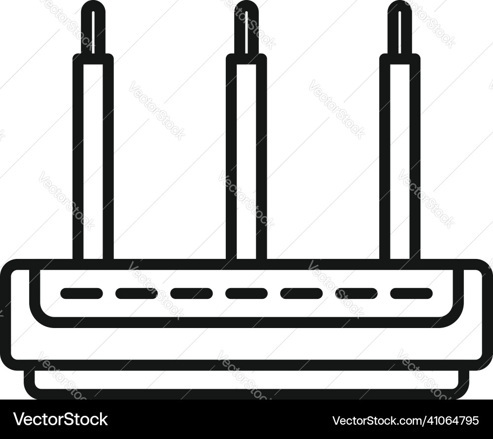 Modem icon outline wifi router Modem icon outline wifi router vector image