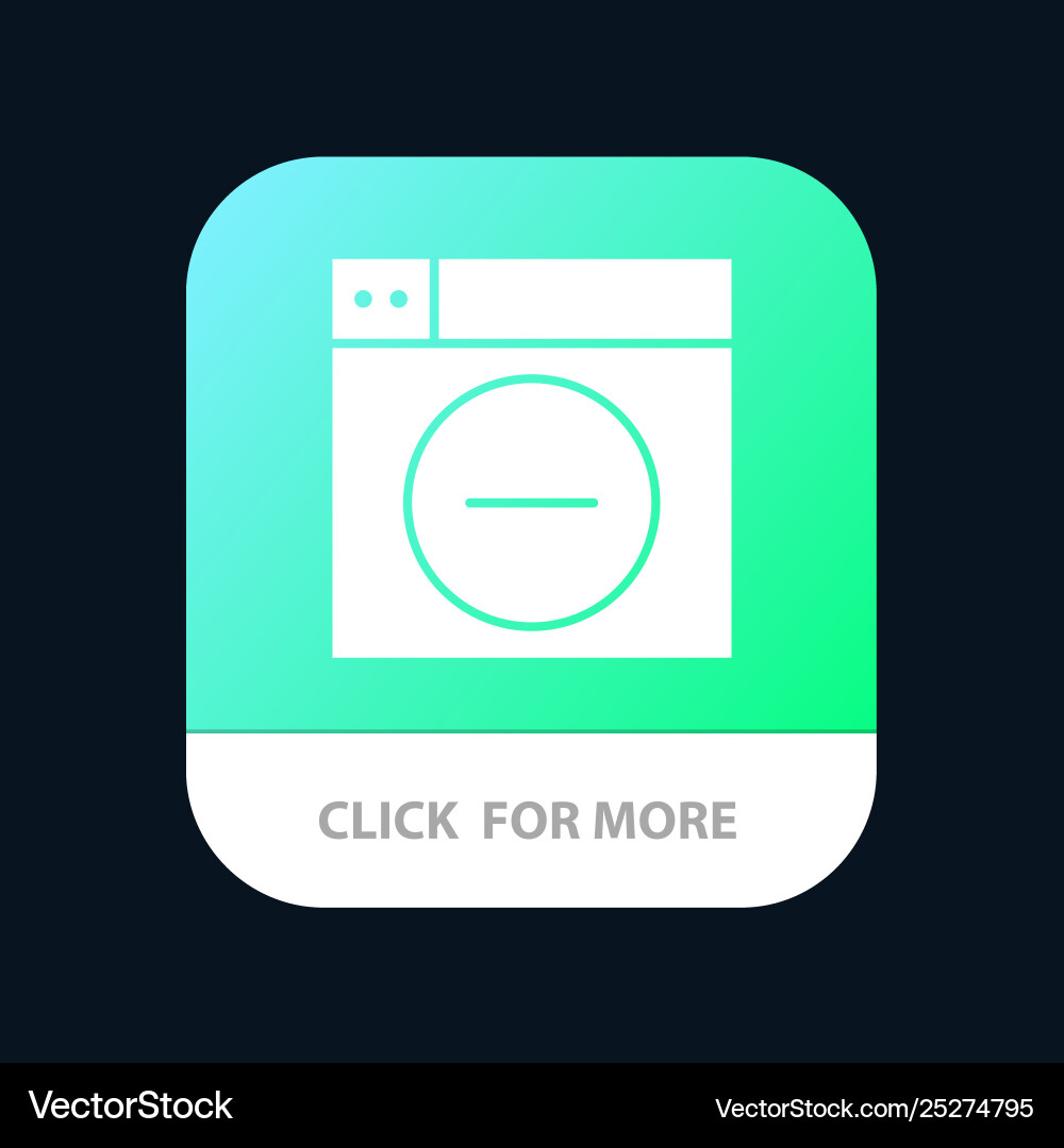 Web design less minimize mobile app button Web design less minimize mobile app button Vector Image