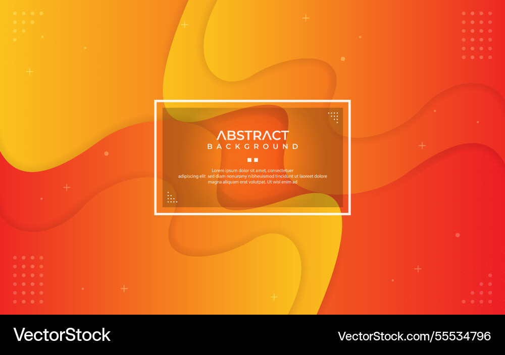 Abstract dynamic gradient orange background Vector Image