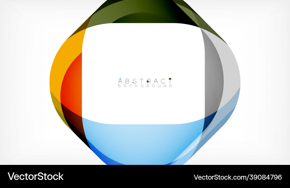 Abstract square shape with overlapping waves Abstract square shape with overlapping waves Vector Image