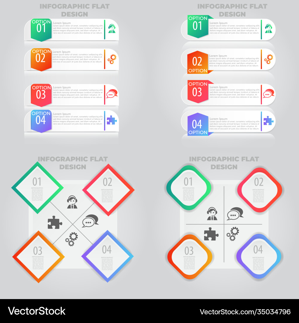 Business data visualization process chart vector image
