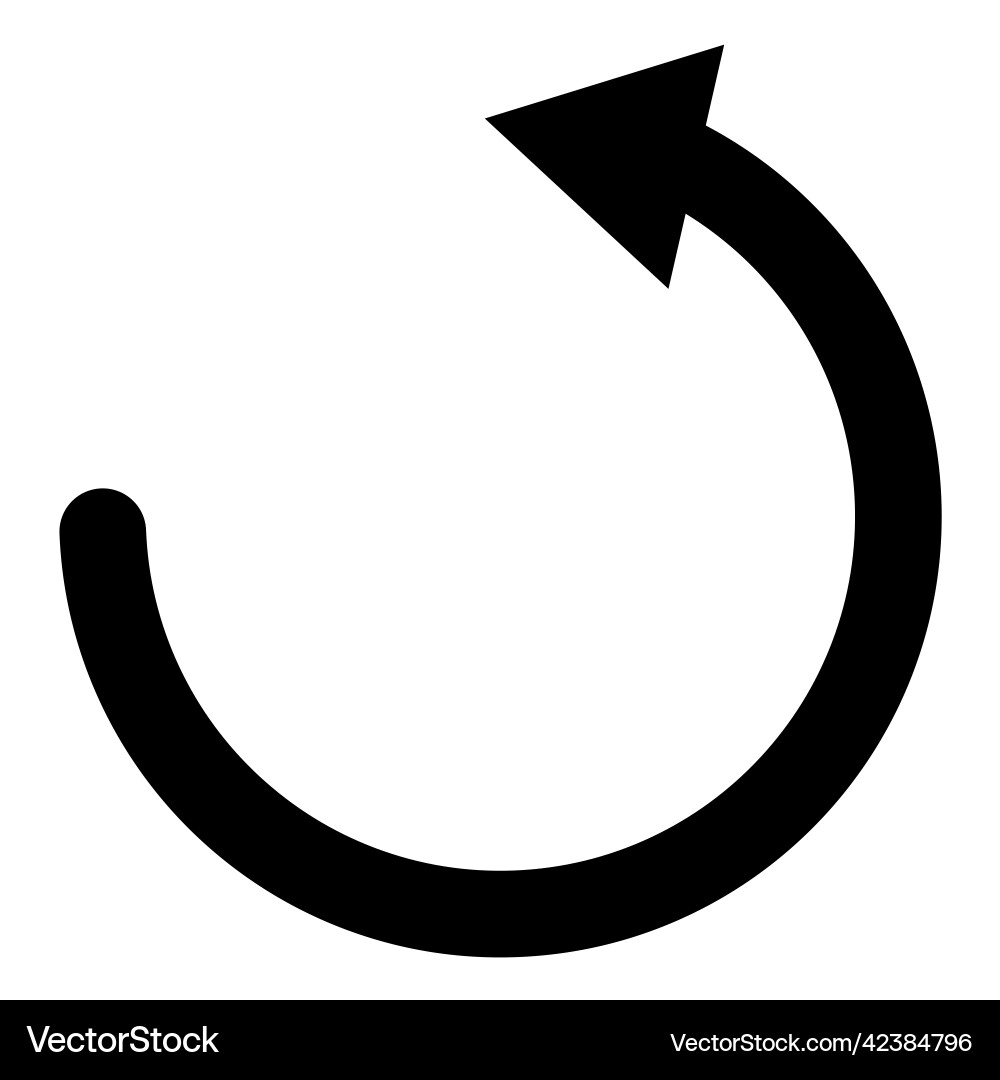 Rotating arrow icon refresh Rotating arrow icon refresh Vector Image