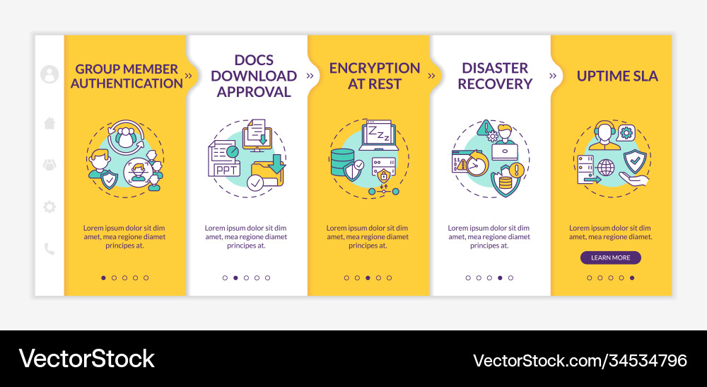 Telecommuting tool security parameters onboarding Telecommuting tool security parameters onboarding Vector Image