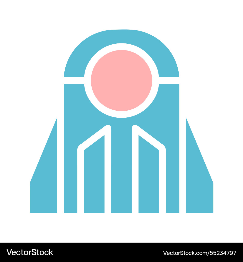 Abstract figure with circle and geometric patterns vector image