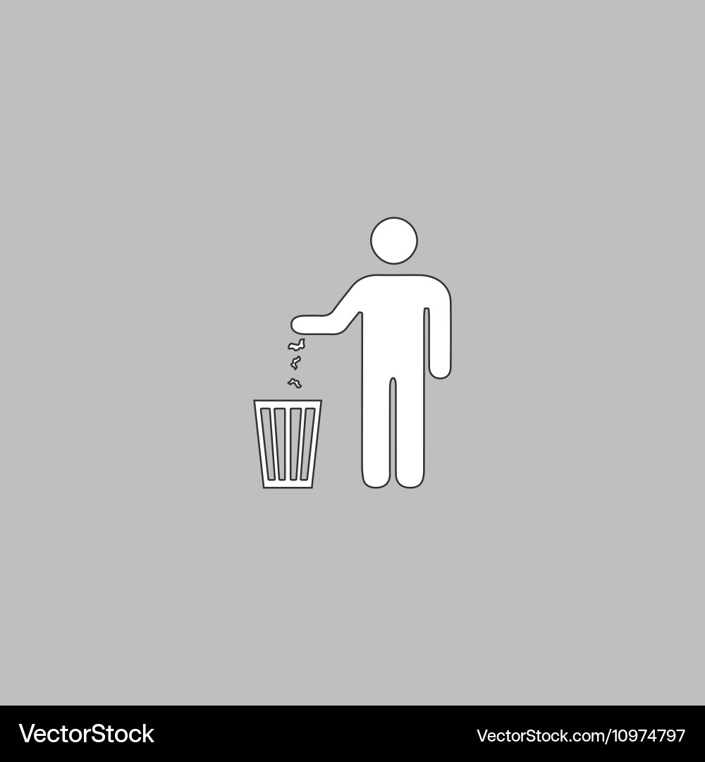 Bin computer symbol Vector Image