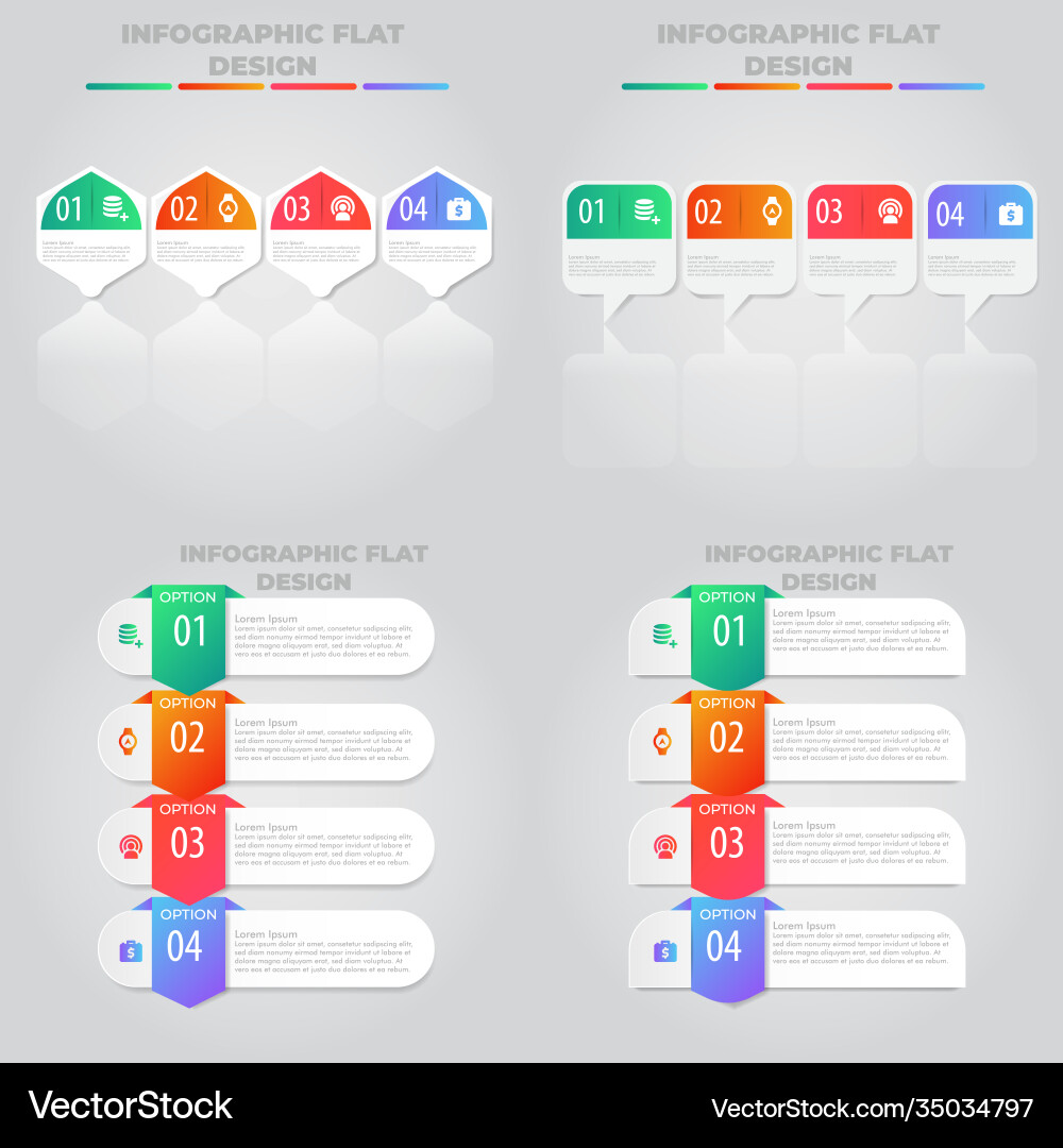 Business data visualization process chart Vector Image