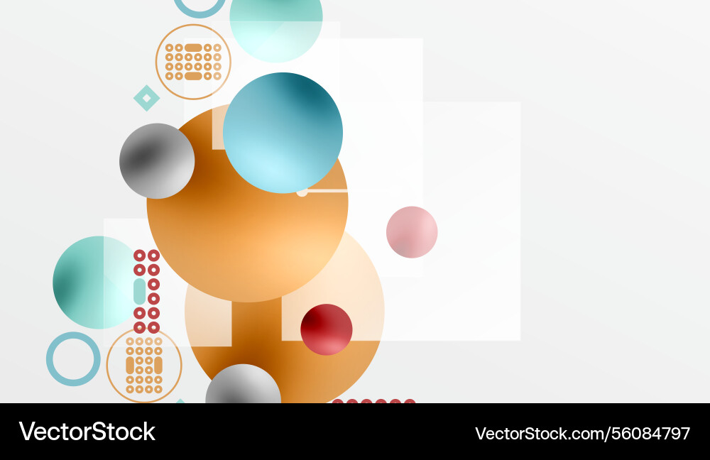 Circles and elements geometric abstract background Circles and elements geometric abstract background vector image