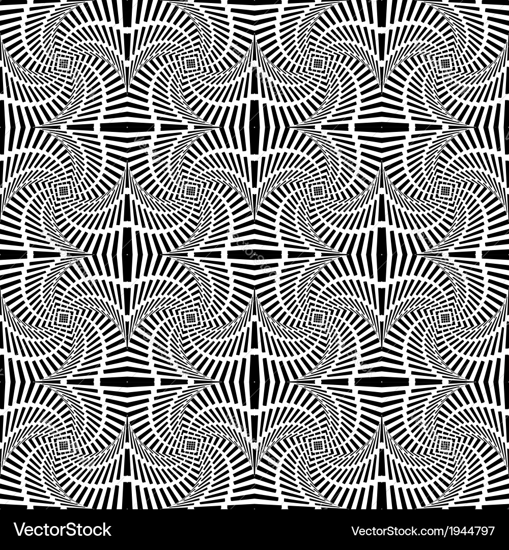 Design seamless uncolored swirl movement pattern vector image