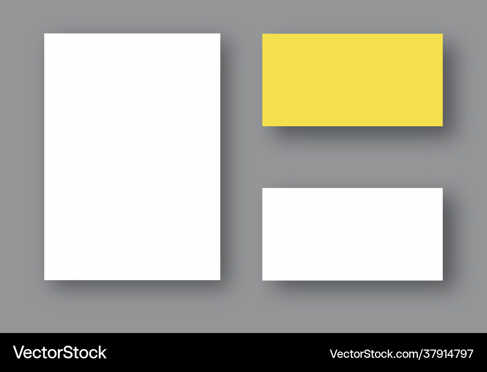 Set two white realistic blank pages with shadow Set two white realistic blank pages with shadow vector image