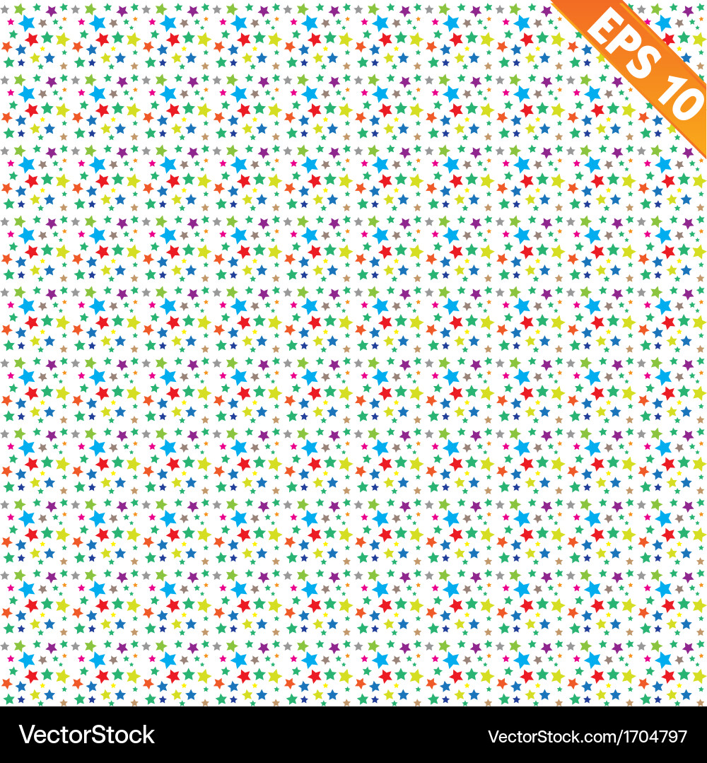 Star Pattern Seamless Background vector image