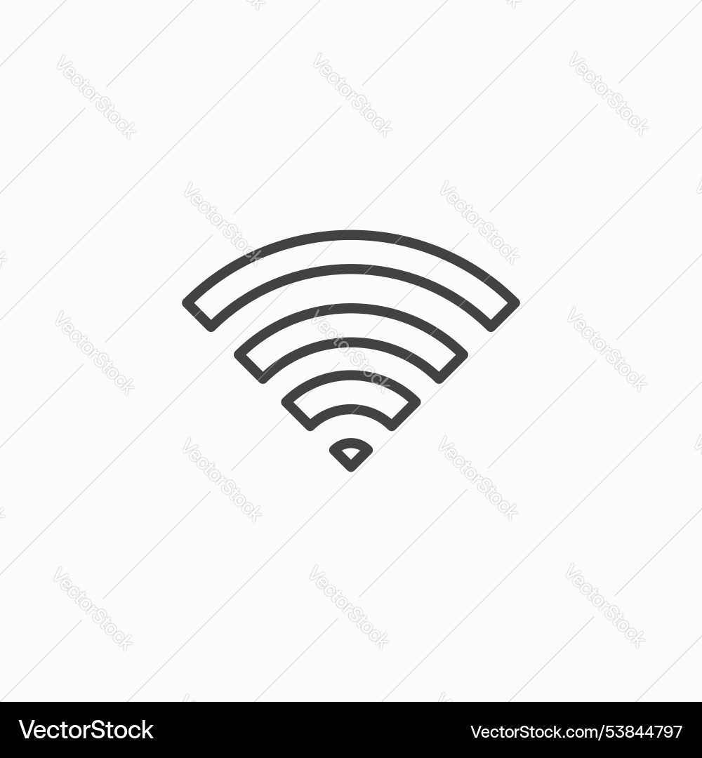 Wifi signal icon set Wifi signal icon set vector image