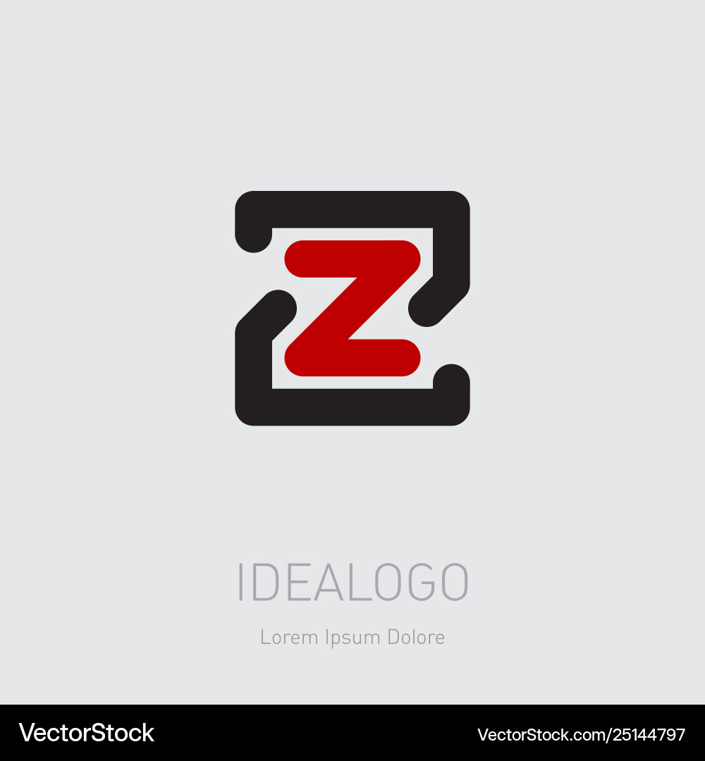 Zz - design element or icon initial monogram Zz - design element or icon initial monogram Vector Image