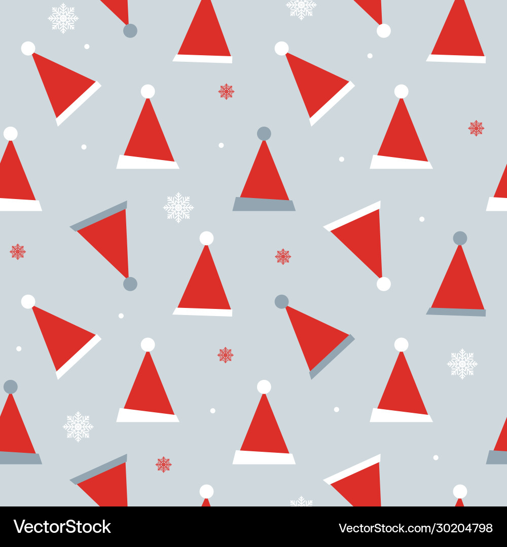 Abstract seamless pattern background with winter vector image
