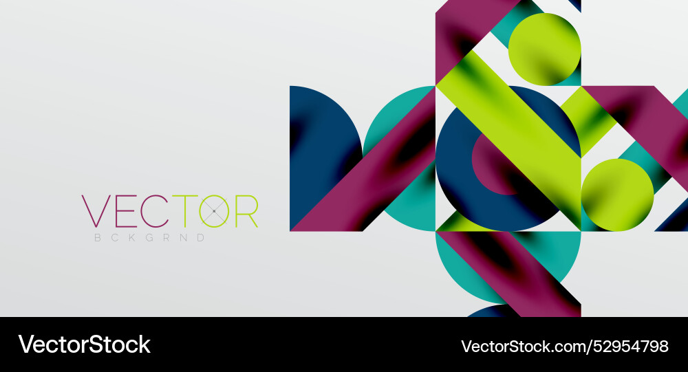 Circles and shadows colorful round elements Circles and shadows colorful round elements vector image