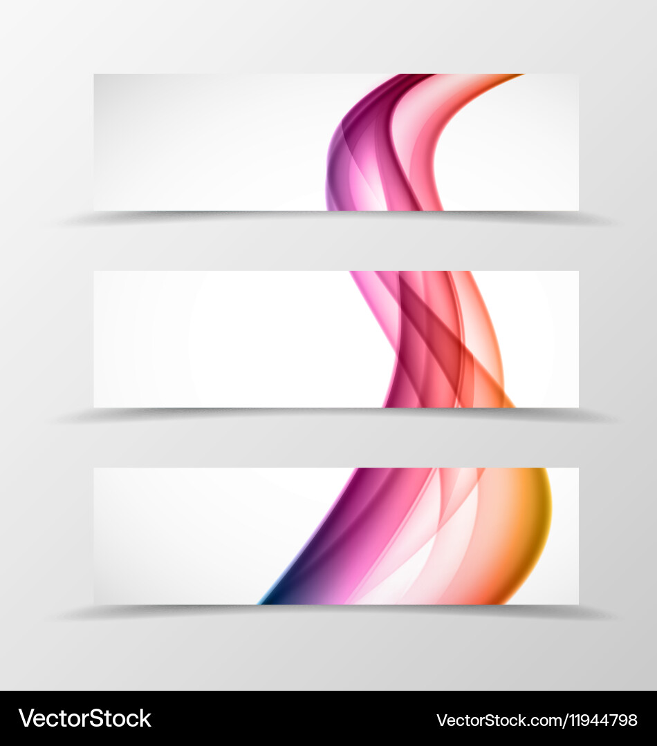 Dynamic Wave Header Banner vector image