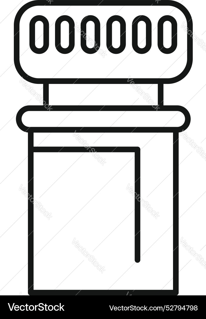 Electronic counter showing increasing numbers icon Electronic counter showing increasing numbers icon vector image
