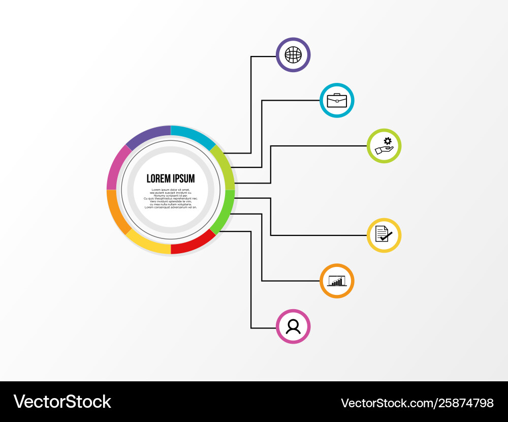 Infographic design template with options steps Infographic design template with options steps Vector Image