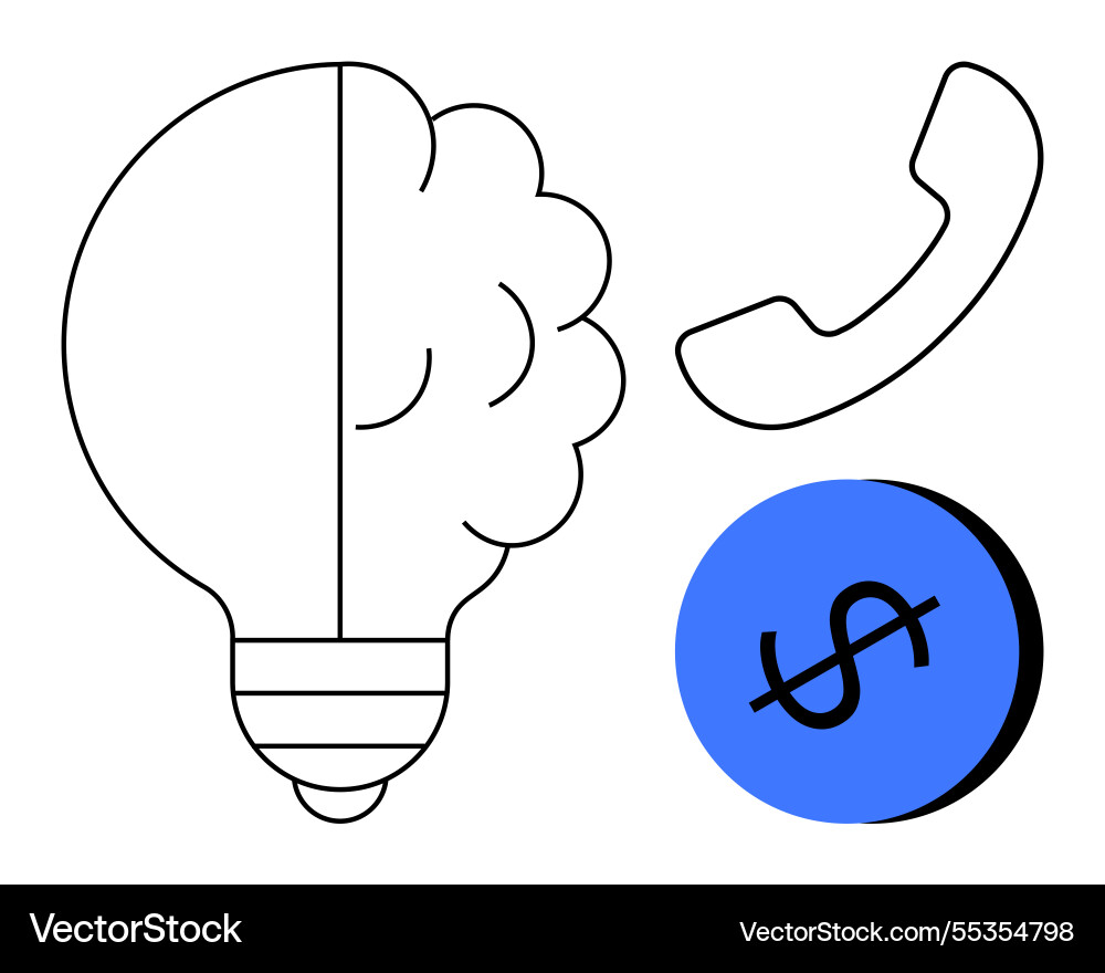 Innovative problem solving with communication Innovative problem solving with communication vector image