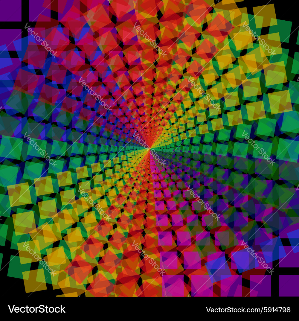 Mosaic pattern spectral background Vector Image