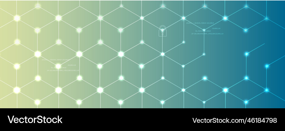 Neural network concept connected cells with links Vector Image