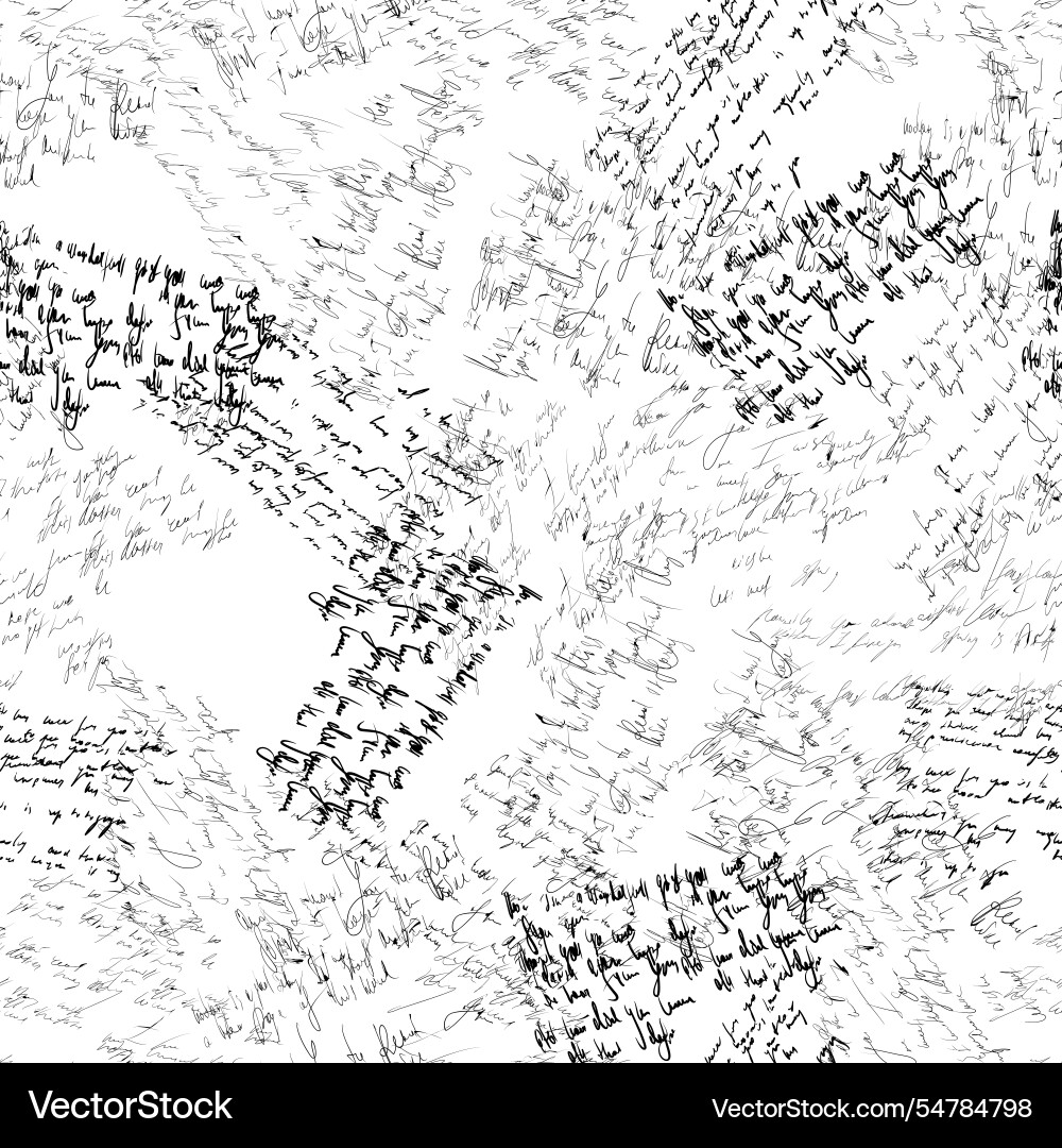 Seamless pattern of handwritten text on a white Seamless pattern of handwritten text on a white vector image