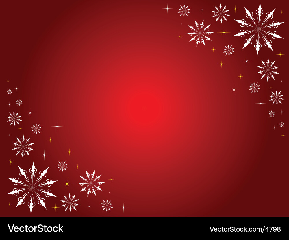 Sparkling Snowflake Border vector image