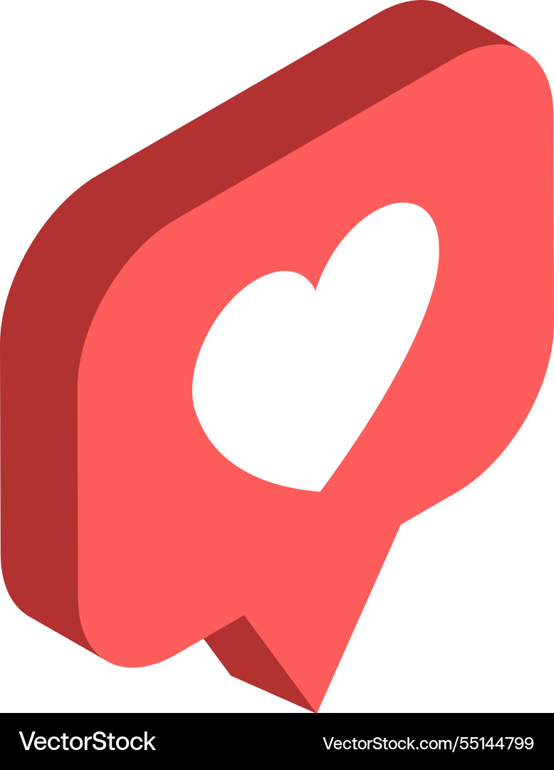 3d rendering featuring a vibrant red speech bubble 3d rendering featuring a vibrant red speech bubble vector image