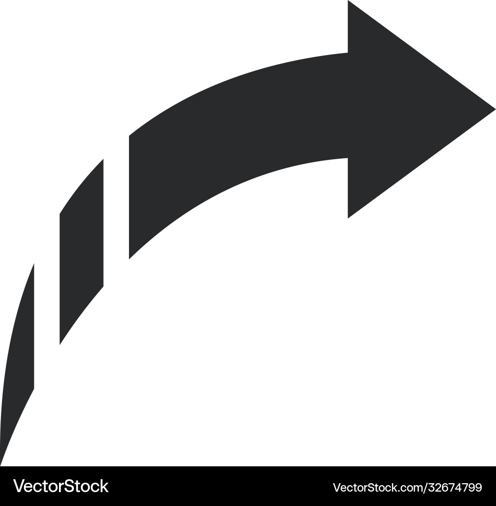 Arrow pointer web pictograph silhouette style icon vector image