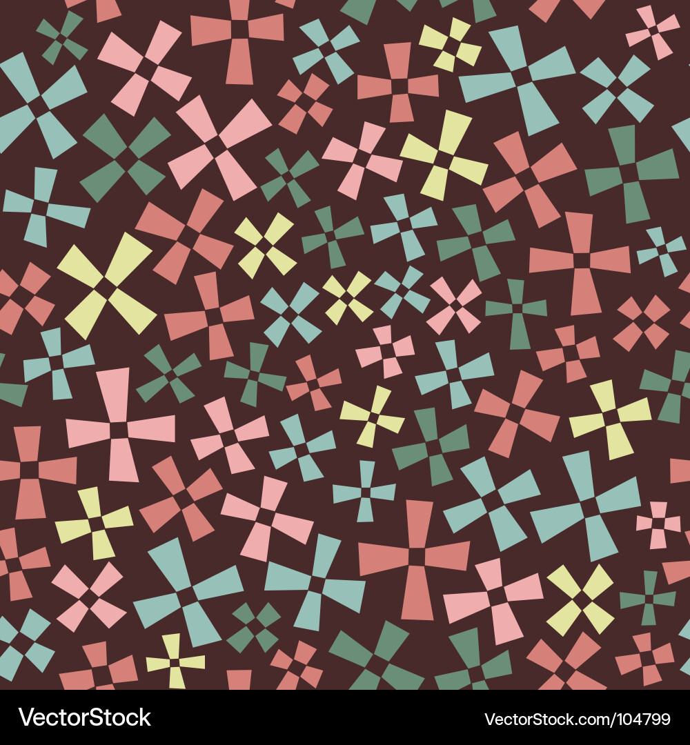 Geometric Mosaic Pattern Vector Image