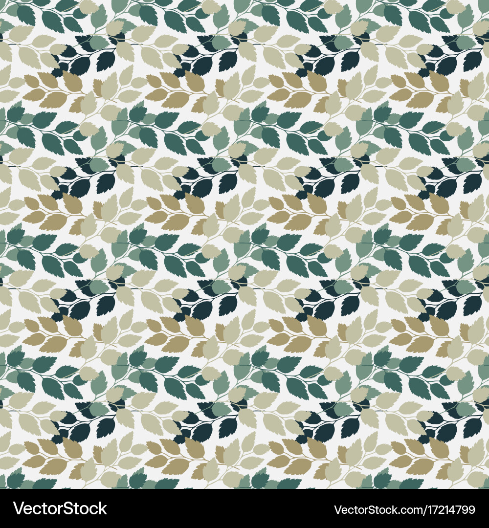 Leafy Twig Pattern vector image